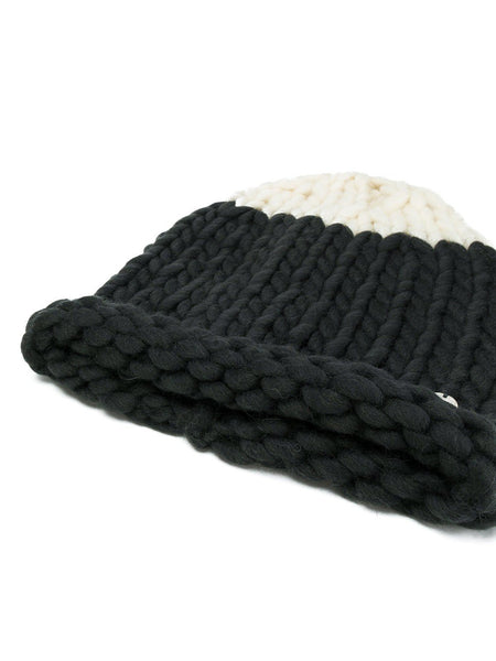 Bicolor Beanie Smoke Ecru