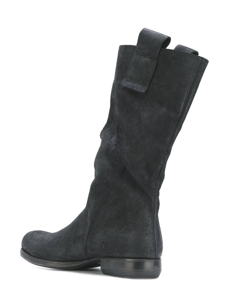 Rugged Slouched Boots Black