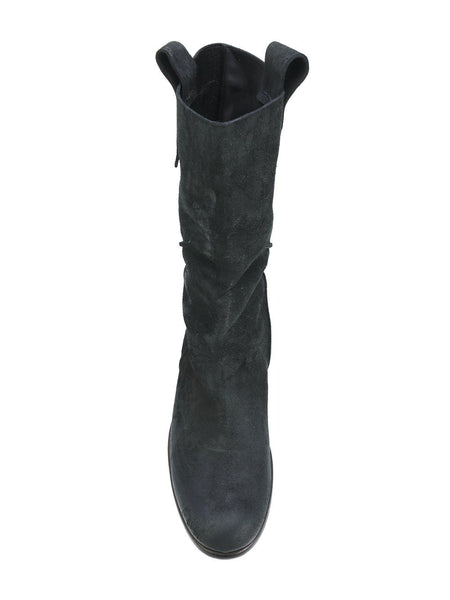 Rugged Slouched Boots Black