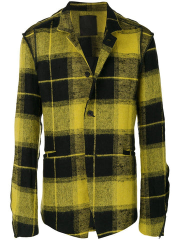 Checked Shirt Jacket Sulpher