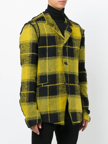 Checked Shirt Jacket Sulpher