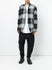 Checked Shirt Jacket Grey