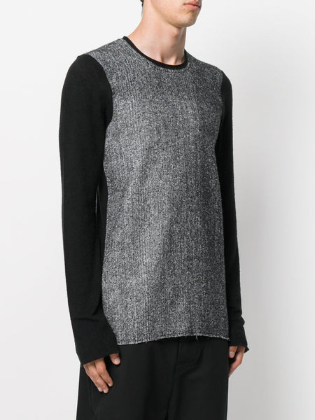 Contrast Panel Top Black