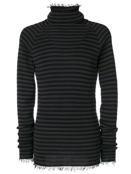 Fitted Gradient Sweater Black