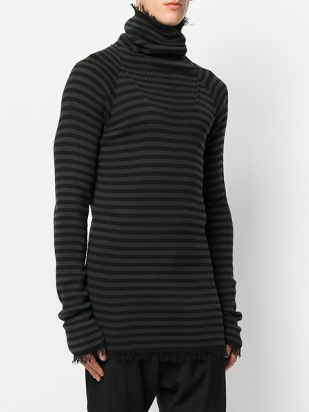 Fitted Gradient Sweater Black