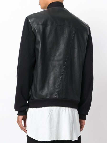 Goat Skin Bomber Black