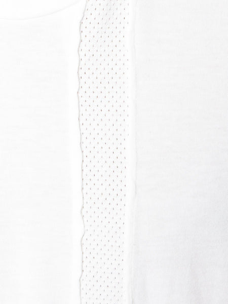 Mesh Insert T-Shirt White