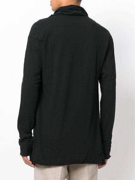 Mesh Sleeve T-Shirt Black