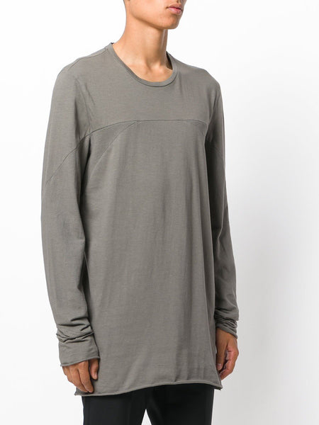 Mesh Intarsia T-Shirt Dark Olive