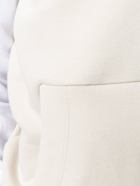 Contrast Sleeve Sweatshirt Beige