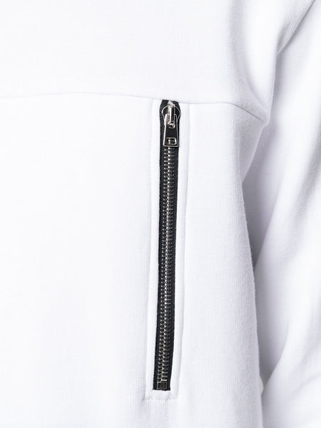 Zip Pocket Sweatshirt White