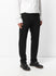 Diagonal Fly Slim Pant Black