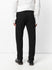 Diagonal Fly Slim Pant Black