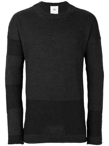 Striped Crewneck Sweater Anthracite